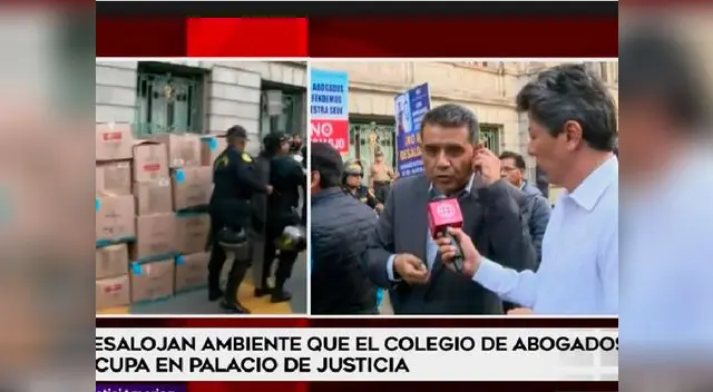 Desalojan abogados de ambiente de Palacio de Justicia