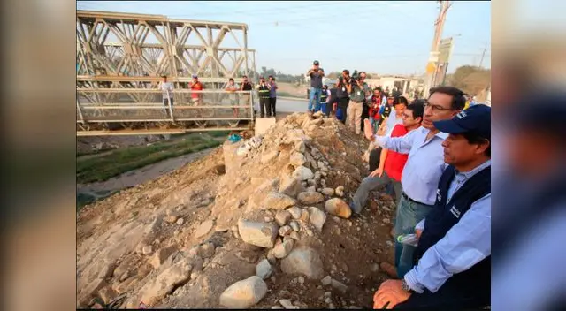 Presidente Vizcarra en Puente Las Torres