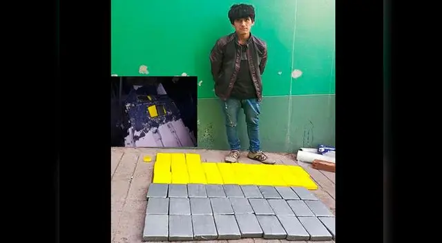 Los 50 ladrillos con cocaína fueron encontrados escondidos en la camioneta Los 50 ladrillos con cocaína fueron encontrados escondidos en la camioneta