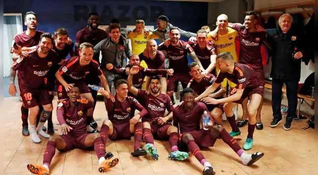 Los jugadores celebraron a lo grande Los jugadores celebraron a lo grande