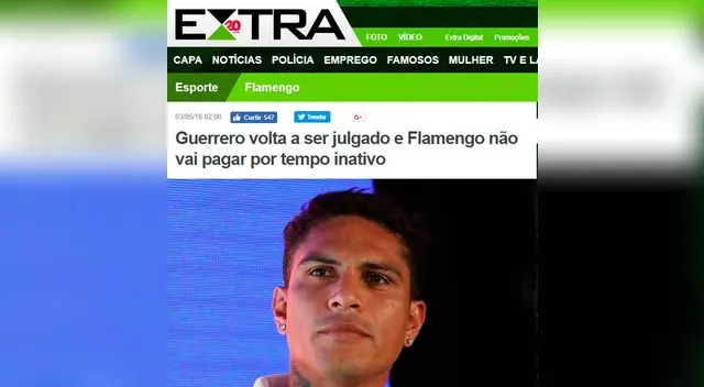 Extra señala que Flamengo no quiere reconocer el sueldo de los seis meses de suspensión