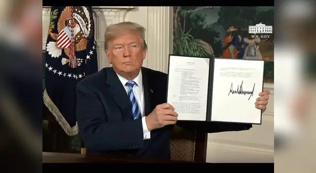 Donal Trump firma decrete para retirar a EE.UU. de pacto nuclear 
