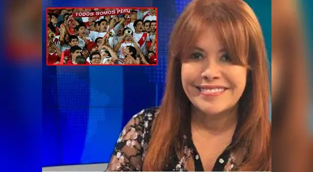 Magaly Medina y hinchas de la selección peruana