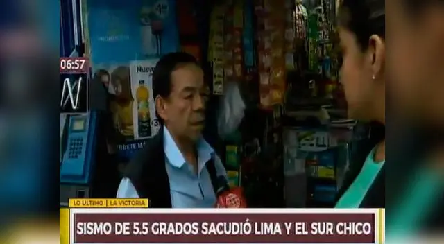 Sismo de regular intensidad de sintió en Lima Sismo de regular intensidad de sintió en Lima