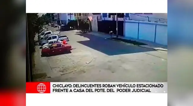 Robaron vehículo frente a la casa del Presidente del Poder Judicial, Duberlí Rodríguez Robaron vehículo frente a la casa del Presidente del Poder Judicial, Duberlí Rodríguez