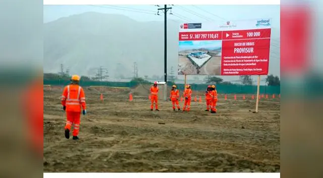 Planta beneficiará a más de 100 mil pobladores de Lima Sur. Planta beneficiará a más de 100 mil pobladores de Lima Sur.