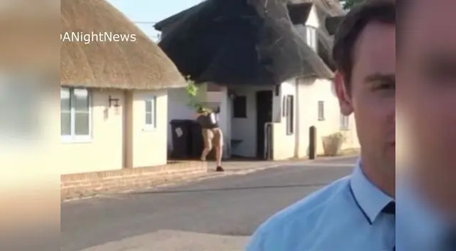 Es captado con maceta de planta de marihuana Es captado con maceta de planta de marihuana