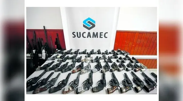Son 100 mil armas con licencia vencida en la Sucamec Son 100 mil armas con licencia vencida en la Sucamec