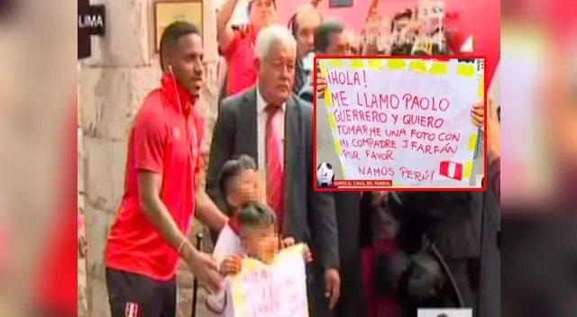 Jefferson Farfán tiene noble gesto con pequeños hinchas Jefferson Farfán tiene noble gesto con pequeños hinchas
