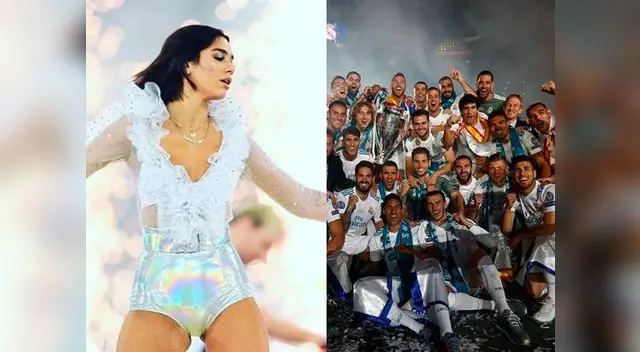 Dua Lipa celebró la Champions League con un jugador del Real Madrid 