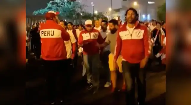 Barra alienta a la selección peruana antes del encuentro