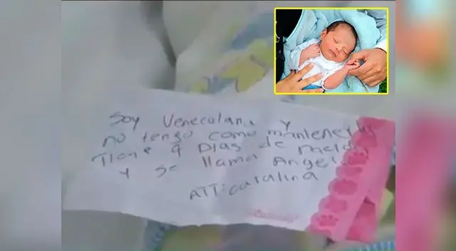 La triste nota que dejó una venezolana tras abandonar hija recién nacida La triste nota que dejó una venezolana tras abandonar hija recién nacida