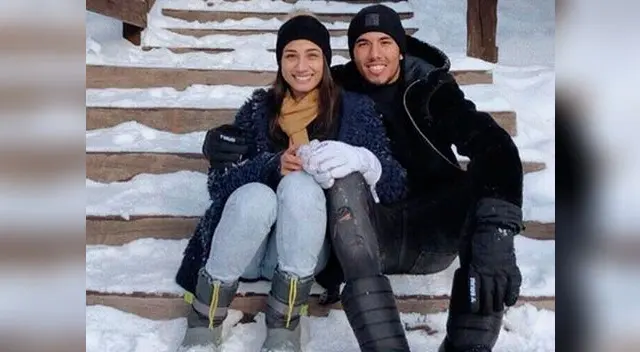 Sergio Peña junto a su novia Sergio Peña junto a su novia