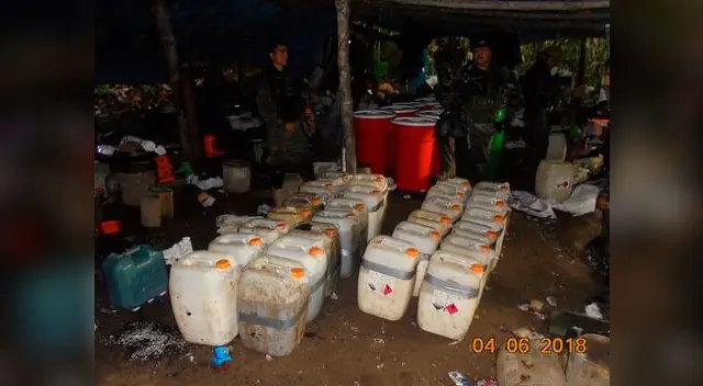 Autoridades incautaron la droga en el Vraem Autoridades incautaron la droga en el Vraem