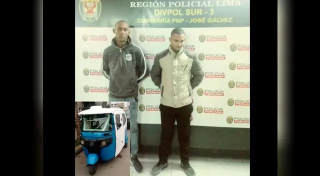 Los hermanos habrían robado la mototaxi en VMT Los hermanos habrían robado la mototaxi en VMT