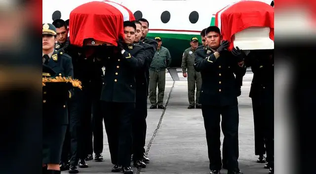 Dos de cuatro los policias abatidos en Huancavelica fueron traídos a Lima
