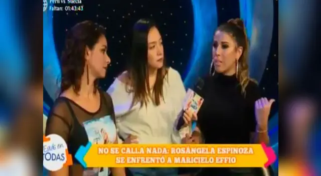 Yahaira y Maricielo Effio le responden con todo a Rosángela Espinoza