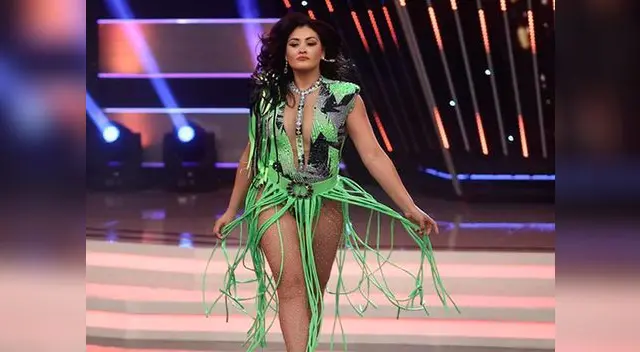 Michelle Soifer mostró el vestido que usará en la gala de esta noche en el programa de Gisela