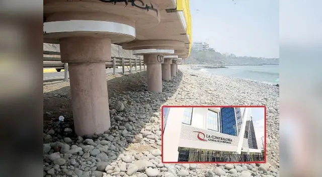 Obras de la Municipalidad de Lima en la Costa Verde ha causado gastos millonarios, según Contraloría.