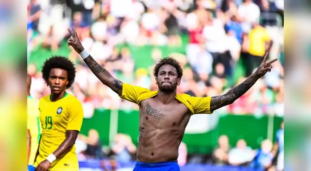 Neymar marcó ante Austria y llegó a los 55 goles con su selección. FOTO: EFE Neymar marcó ante Austria y llegó a los 55 goles con su selección. FOTO: EFE