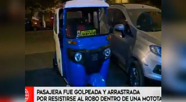 Joven fue golpeada tras resistirse a robo en Comas 