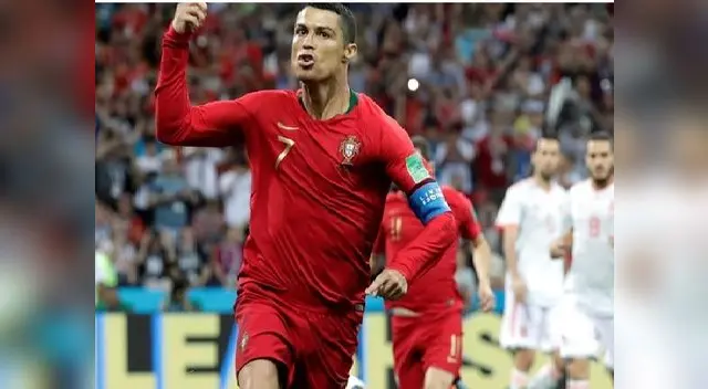 Cristiano Ronaldo anotó dos goles a España Cristiano Ronaldo anotó dos goles a España