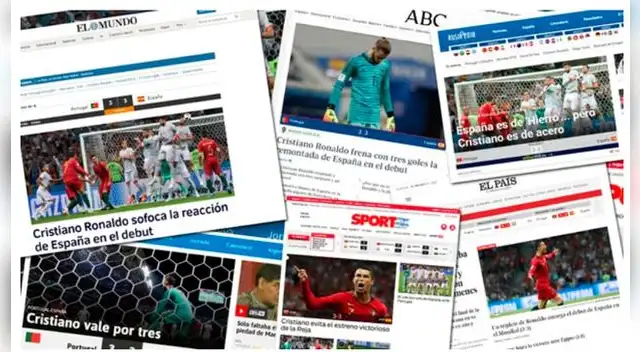 Las portadas en España se rinden al juego de Cristiano Ronaldo