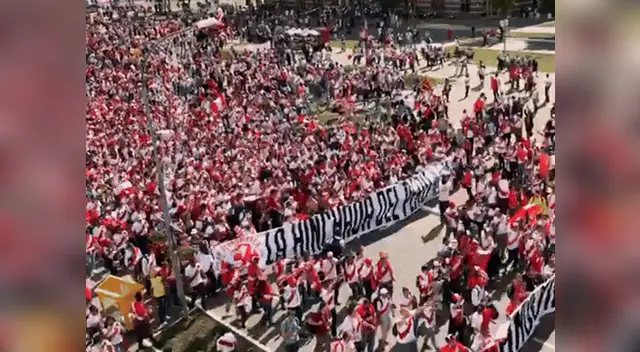 El sorprendente 'mar' de hinchas en Rusia 2018 El sorprendente 'mar' de hinchas en Rusia 2018