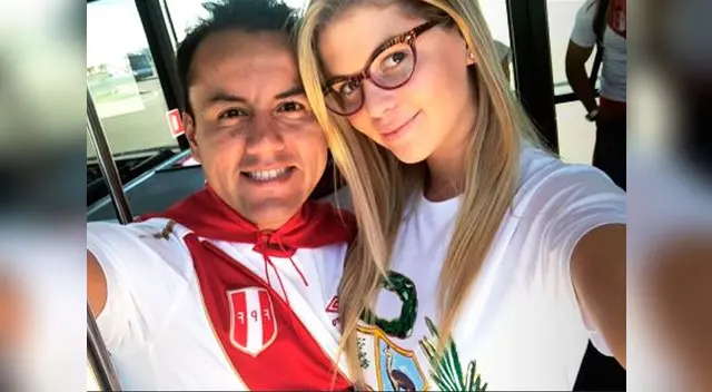 Brunella Horna y Richard Acula disfrutan su amor en Rusia.