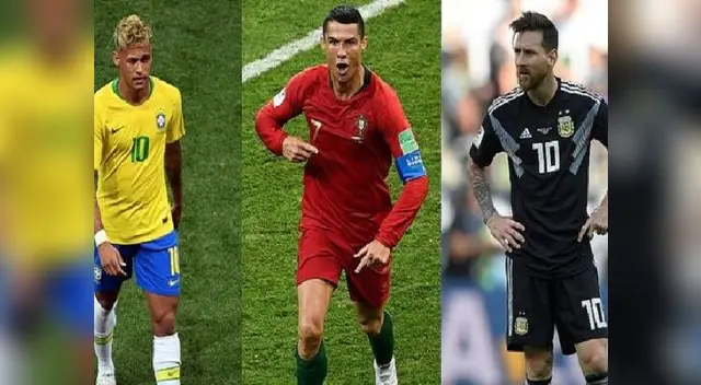 Neymar, Cristiano Ronaldo y Lionel Messi