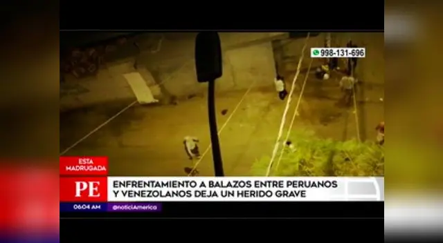 Venezolano herido de bala en pelea en San Martín de Porres
