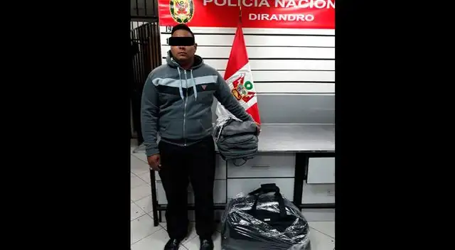 Llevaba droga en maleta y morral