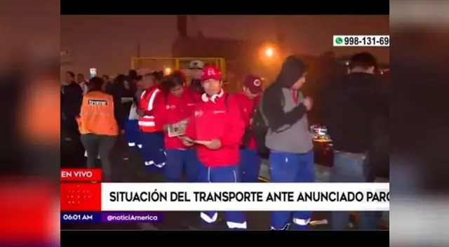 Paro de transportes afecta a miles de trabajadores en Lima y Callao