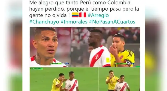 Chilenos se burlan de derrotas de Perú y Colombia en el mundial de Rusia 2018