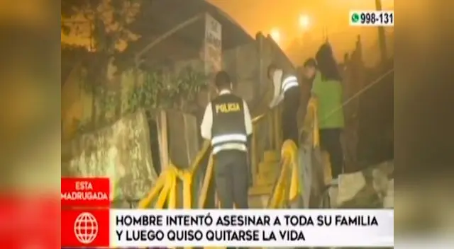 Sujeto intentó matar a su familia en Independencia y luego suicidarse Sujeto intentó matar a su familia en Independencia y luego suicidarse
