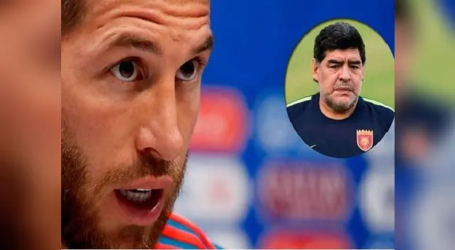 Sergio Ramos le respondió a Diego Armando Maradona 