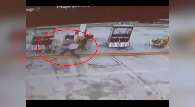 Ataque fue captado por las cámaras Ataque fue captado por las cámaras