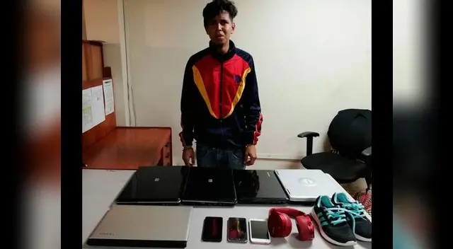Venezolano detenido con los objetos robados