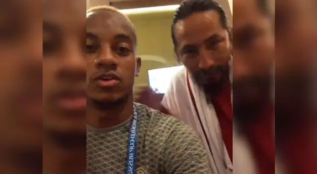 André Carrillo grabó gracioso momento con el hincha israelita 