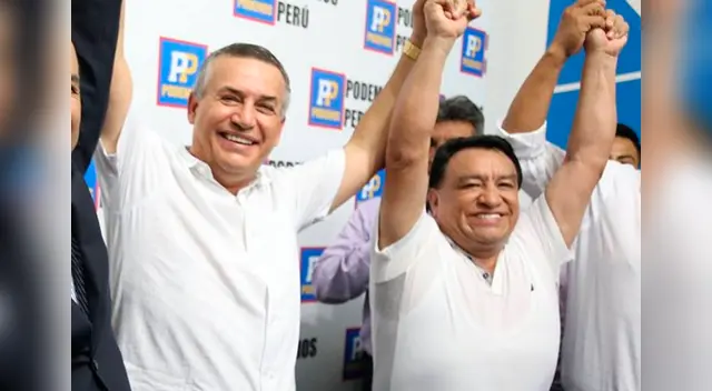 Daniel Urresti y José Luna en la presentación de la candidatura a Lima 