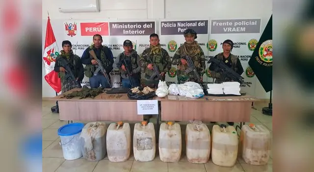 Operativos importantes contra el narcotráfico en el Vraem