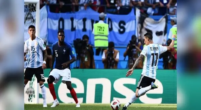 Angel Di María marcó un golazo para Argentina contra Francia 