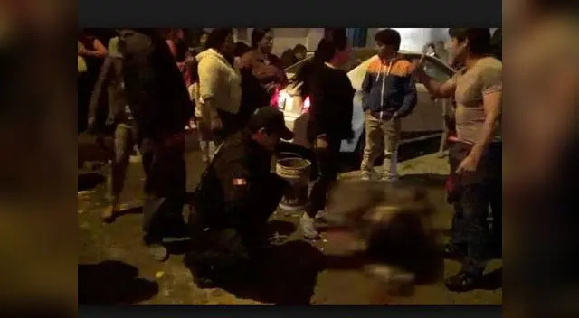 Mujer fue quemada en su carrito salchipapero en Cajamarja