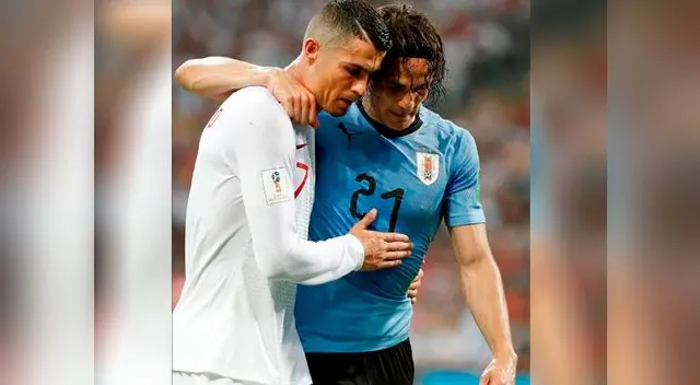 el gesto de ayuda de Cristiano Ronaldo a Edison Cavani el gesto de ayuda de Cristiano Ronaldo a Edison Cavani
