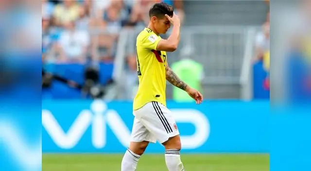 James Rodríguez no jugaría con su selección frente a Inglaterra