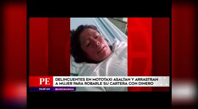 Juana Pérez arrastrada por ladrones en San Juan de Miraflores