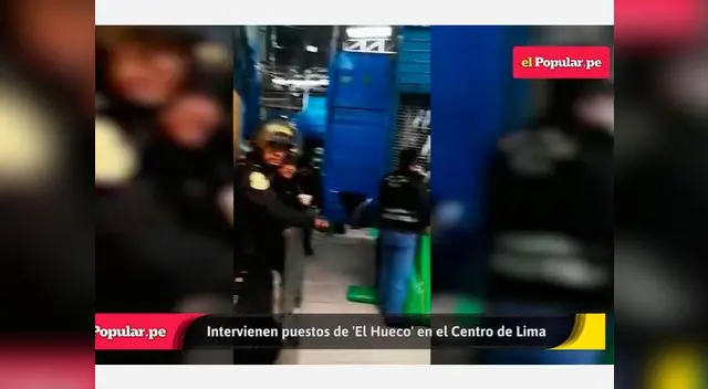 Centro comercial "El Hueco" fue intervenido en el Cercado de Lima Centro comercial "El Hueco" fue intervenido en el Cercado de Lima