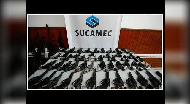 Sucamec incautó decenas de armas de fuego en el Callao