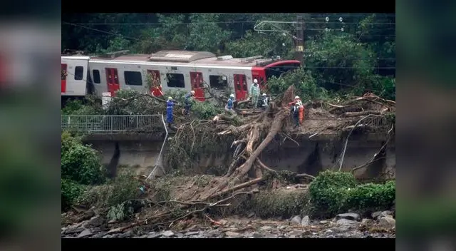 Lluvias torrenciales en Japón han afectado el transporte Lluvias torrenciales en Japón han afectado el transporte