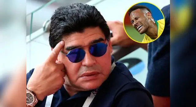 Diego Maradona crítico a Neymar tras participación en el Mundial 